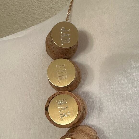 DOM PERIGNON Necklace - 12 Dom Perignon Corks For Each Month Celebrated - Picture 2 of 7